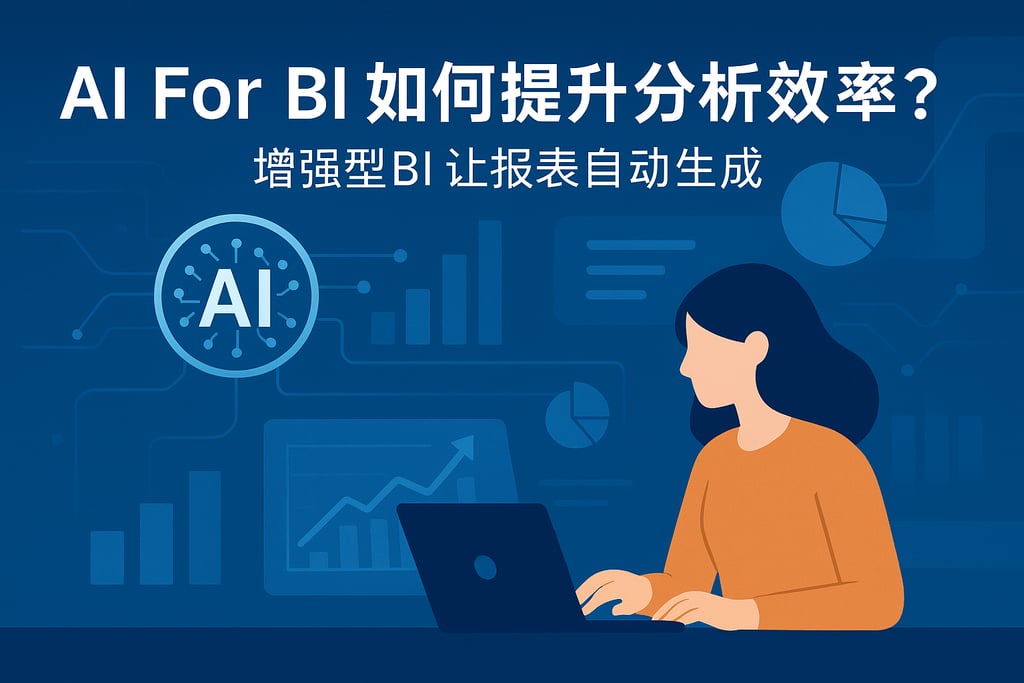 AI For BI如何提升分析效率？增强型BI让报表自动生成